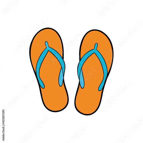 flip flops isolated on white