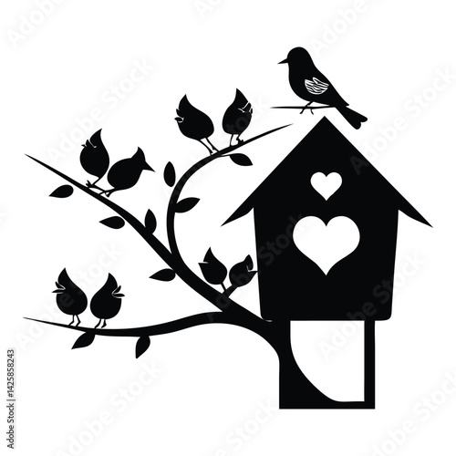 birdhouse on the tree