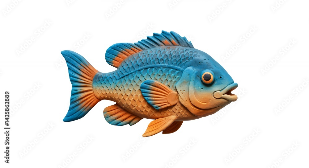 Fototapeta premium Colorful fish illustration