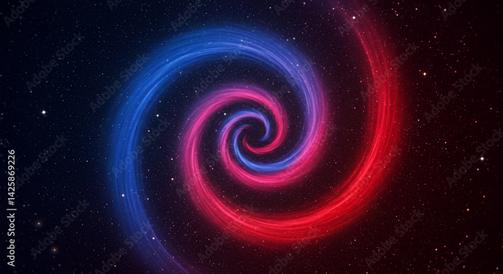 Red blue abstract swirling vortex background Red blue abstract swirling vortex background