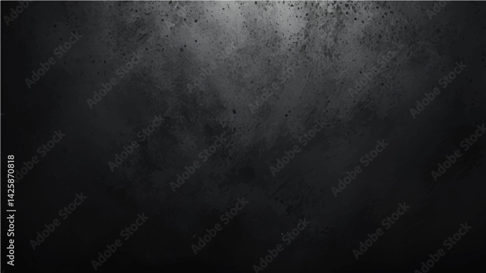 Obraz premium Dark gray grainy background, black white noise texture monochrome minimal grunge banner, header poster backdrop design