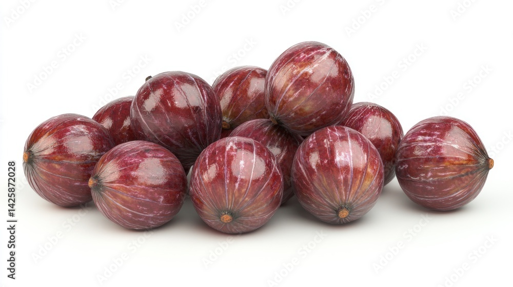 Obraz premium Pile of plump, dark red berries