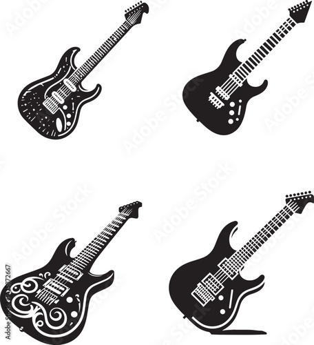 ESP LTD EC-1000 Electric Guitar Vector Illustration