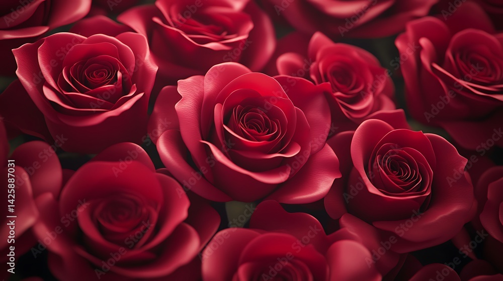 Red Roses Close Up Background. Red Roses Close Up Background.
