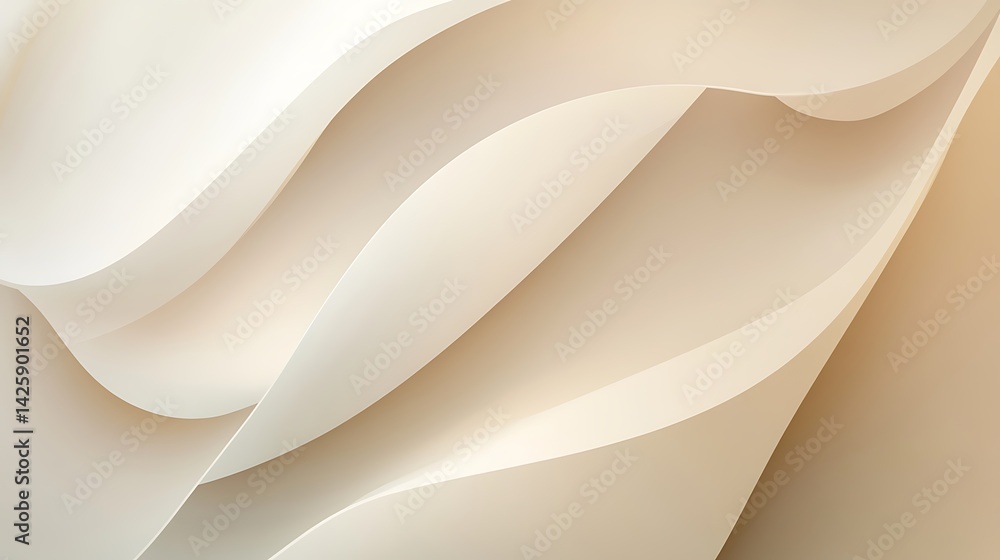 Abstract Beige Wave Background.