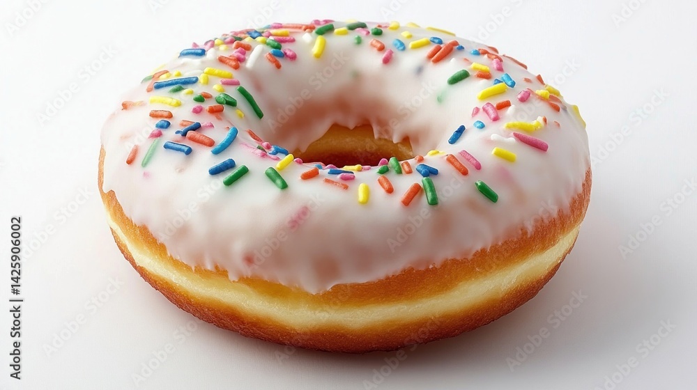 Glazed donut with sprinkles (1) Glazed donut with sprinkles (1)