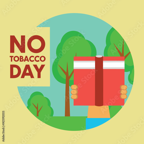    No tobacco day vector illustration.
