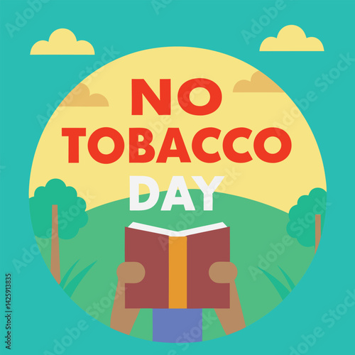    No tobacco day vector illustration.

