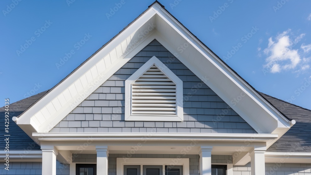 Luxury vinyl siding and decorative crown molding for home exterior design Luxury vinyl siding and decorative crown molding for home exterior design