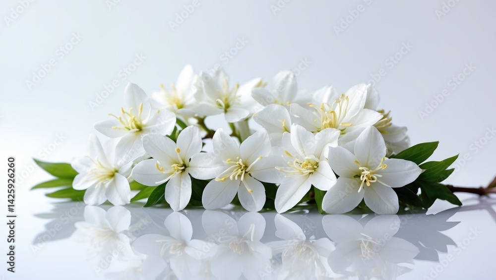 Fototapeta premium Jasmine flowers isolated on a background cutout