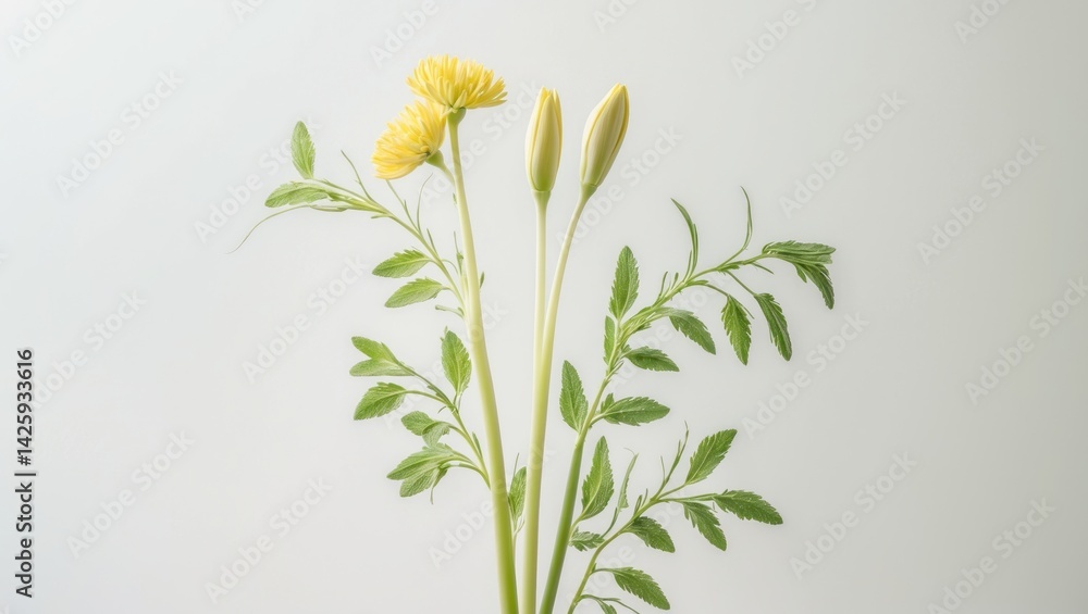 Naklejka premium Tiny bouquet of wild meadow flowers