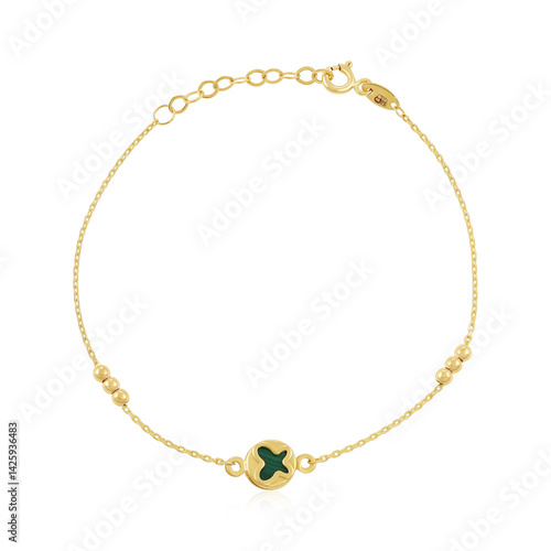 Wallpaper Mural golden necklace isolated on white Torontodigital.ca