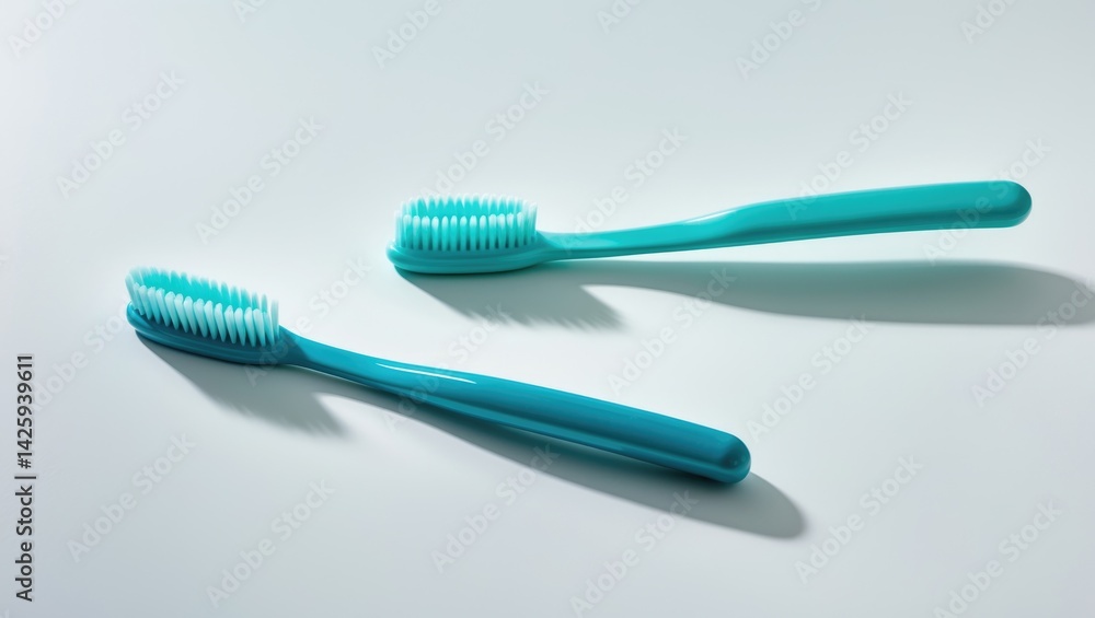 Collage of plastic toothbrushes isolated against backgrounds showcasing various sides Collage of plastic toothbrushes isolated against backgrounds showcasing various sides