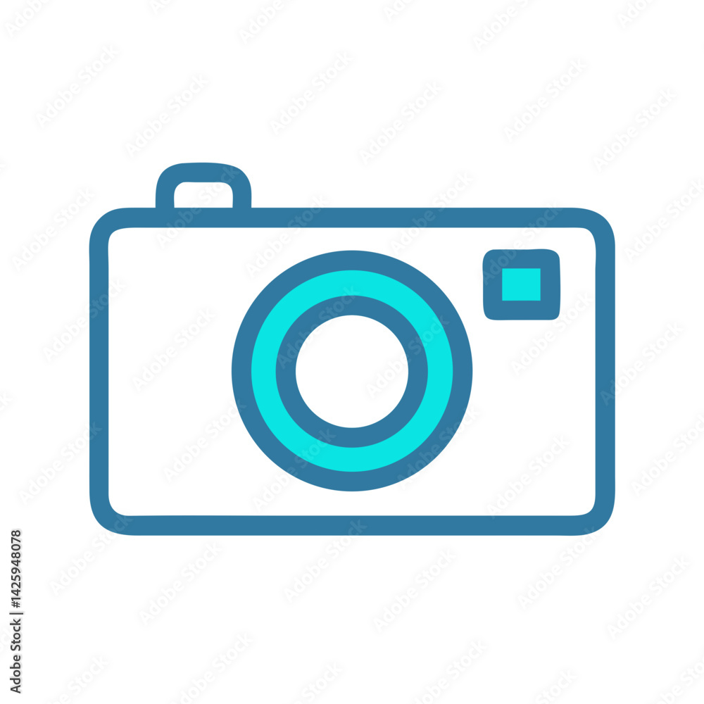 Camera Icon Representing Photography Tool and Visual Content Creation Camera Icon Representing Photography Tool and Visual Content Creation