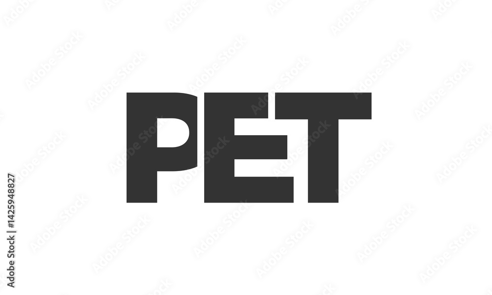 PET logo design template with strong and modern bold text. Initial based vector logotype featuring simple and minimal typography. Trendy company identity. PET logo design template with strong and modern bold text. Initial based vector logotype featuring simple and minimal typography. Trendy company identity.