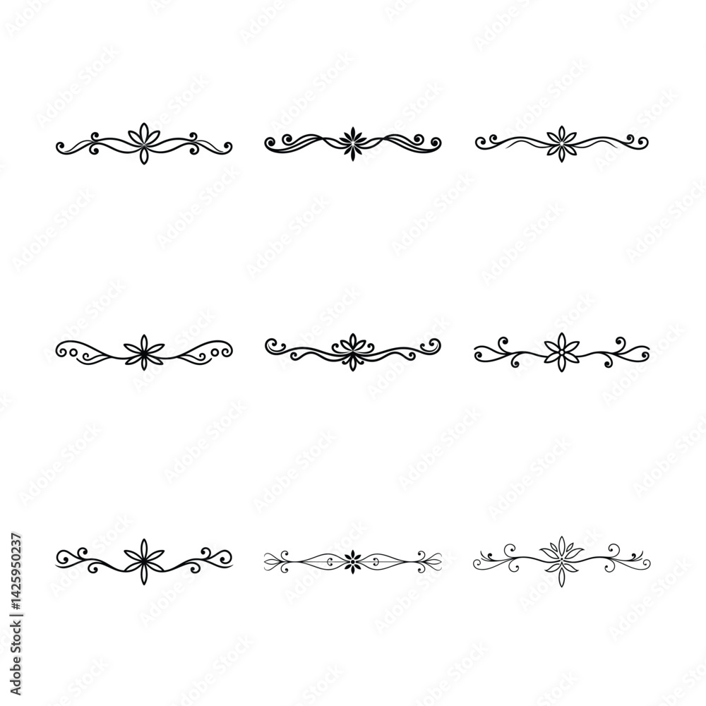 Obraz premium set of decorative elements