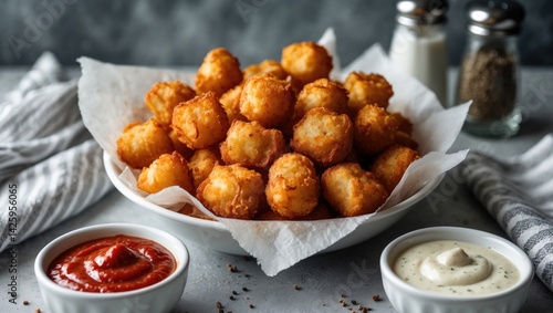 Wallpaper Mural Homemade Organic Fried Cheese Curds with Dipping Sauce Torontodigital.ca