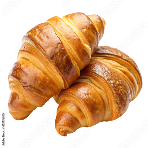 croissant isolated on white background
