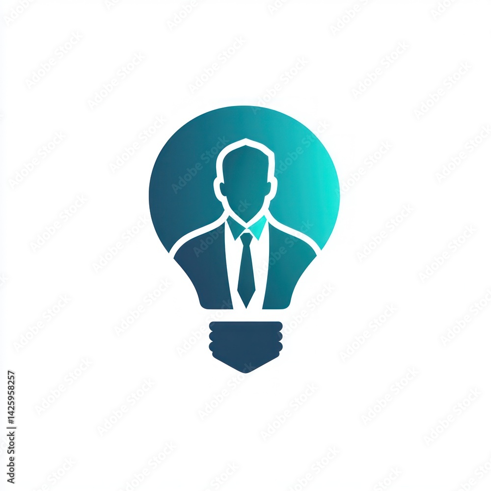 Businessman Idea Icon, Modern Design, Graphic Element, Business Solution, Digital Illustration, Minimalist Style, Creative Concept, Abstract Symbol Businessman Idea Icon, Modern Design, Graphic Element, Business Solution, Digital Illustration, Minimalist Style, Creative Concept, Abstract Symbol
