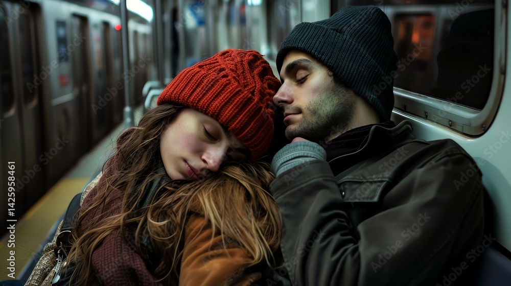 subway commute. subway commute.