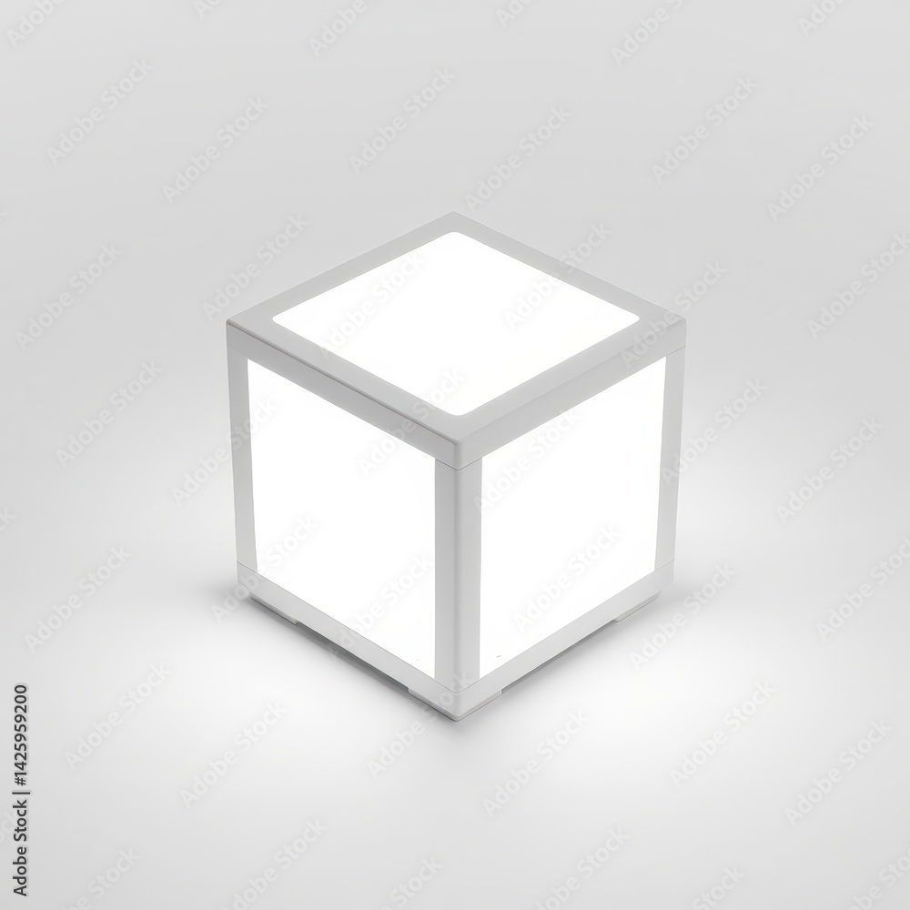 3d cube on white 3d cube on white