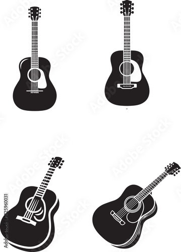 Martin D-28 Acoustic Guitar Vector Illustration