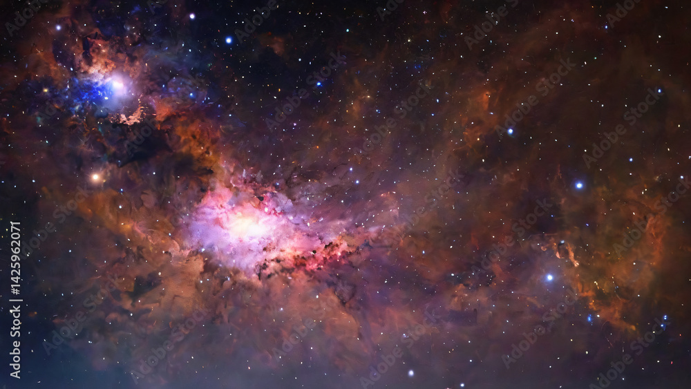 Obraz premium Space background with many stars