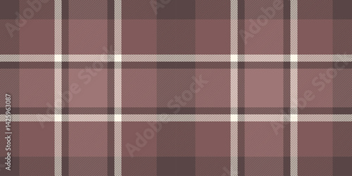 Subtle mauve and brown plaid pattern. Elegant textile texture ideal for fashion, home decor, or website backgrounds.  Versatile design offering a sense of warmth and sophistication.