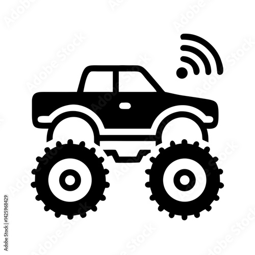 Monster Truck Icon Representing Remote Controlled