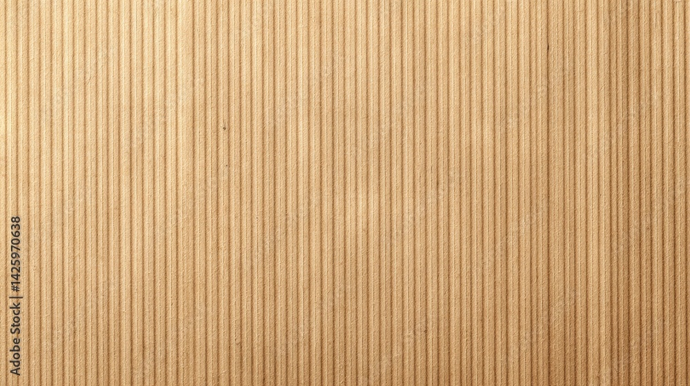 Clean corrugated cardboard texture suitable for various creative projects and industrial uses Clean corrugated cardboard texture suitable for various creative projects and industrial uses