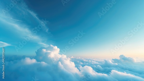 Wallpaper Mural Clear blue sky backdrop Torontodigital.ca