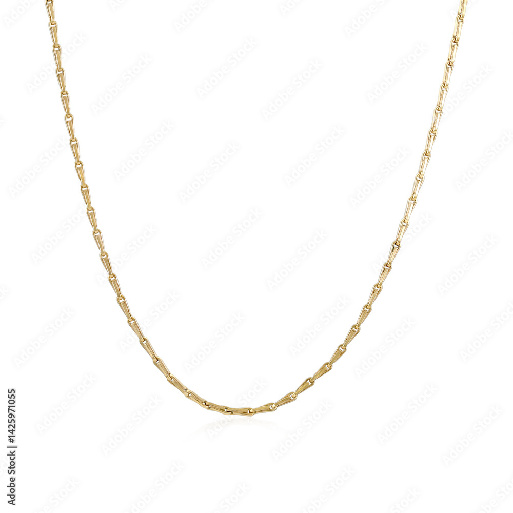 gold necklace isolated on white gold necklace isolated on white