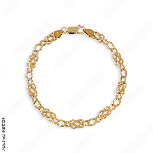 Wallpaper Mural golden bracelet isolated on white Torontodigital.ca