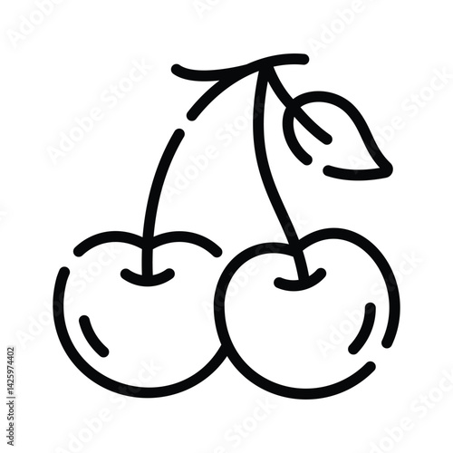 Check our latest line icon of new year balloons