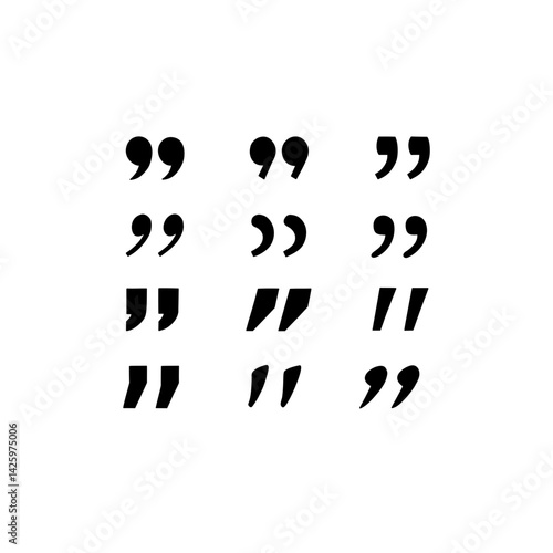 quote mark icon collection