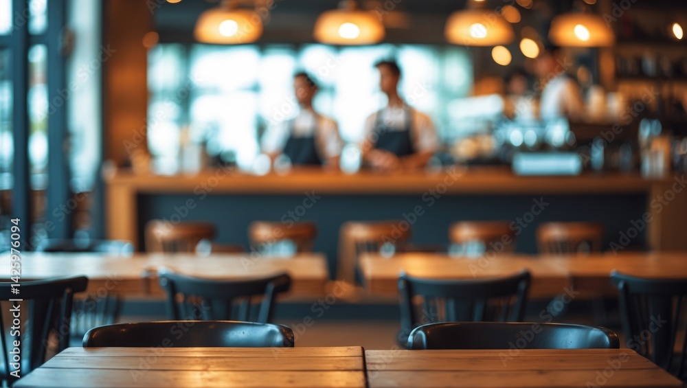 Abstract blur background for restaurant, cafe, and coffee shop design