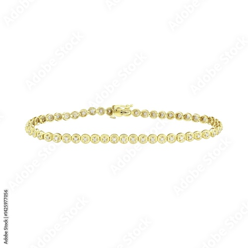 gold chain isolated on white