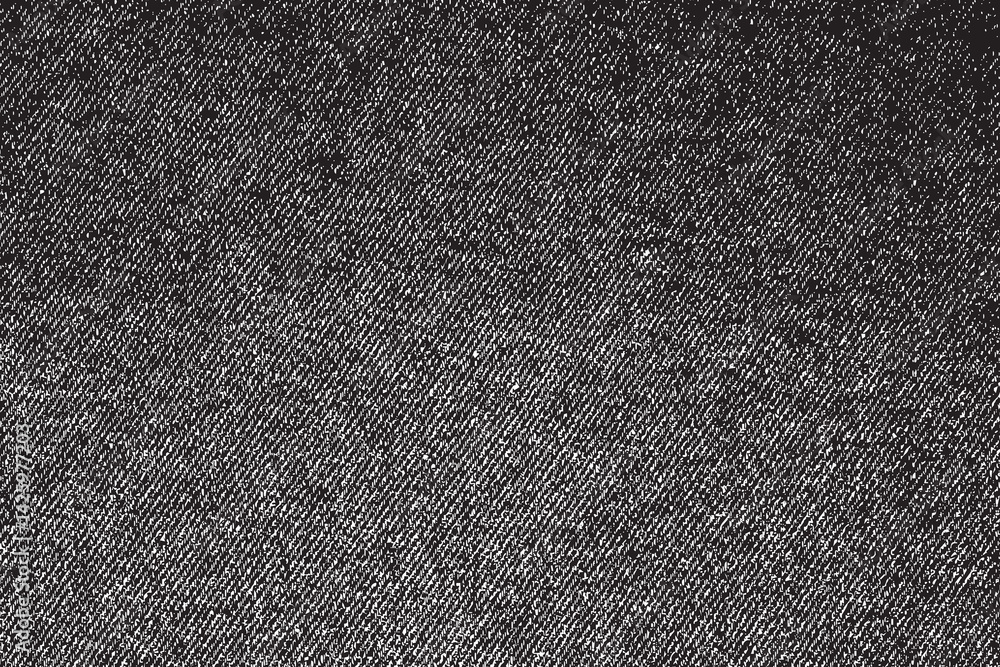 Fototapeta premium Vintage Denim Fabric Textures Vector Background. High quality full page fabric texture for old vintage taste.