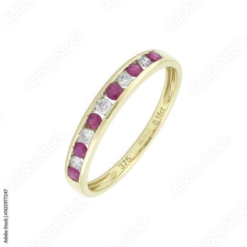 gold ring with diamonds