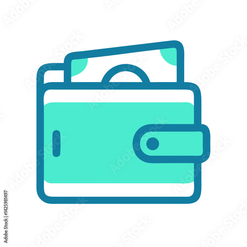 Wallet Icon Representing Personal Finance or Payment Method