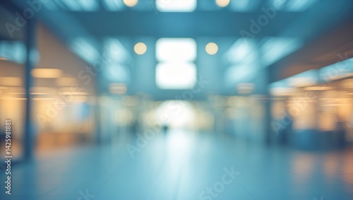 Wallpaper Mural Blurred Background of Office Interior with Open Space Torontodigital.ca