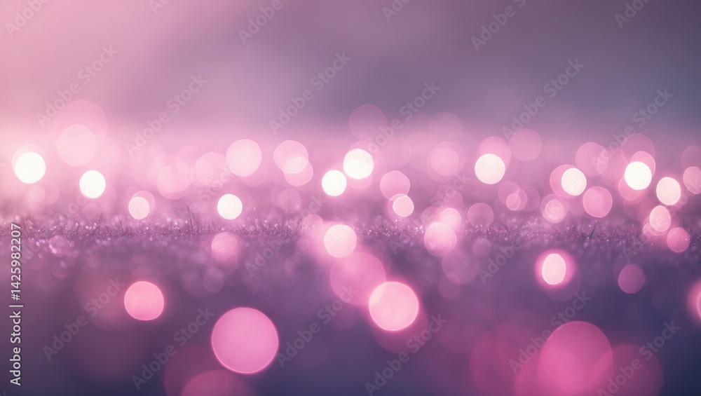 Pink glittery abstract background with glow and sparkle effects