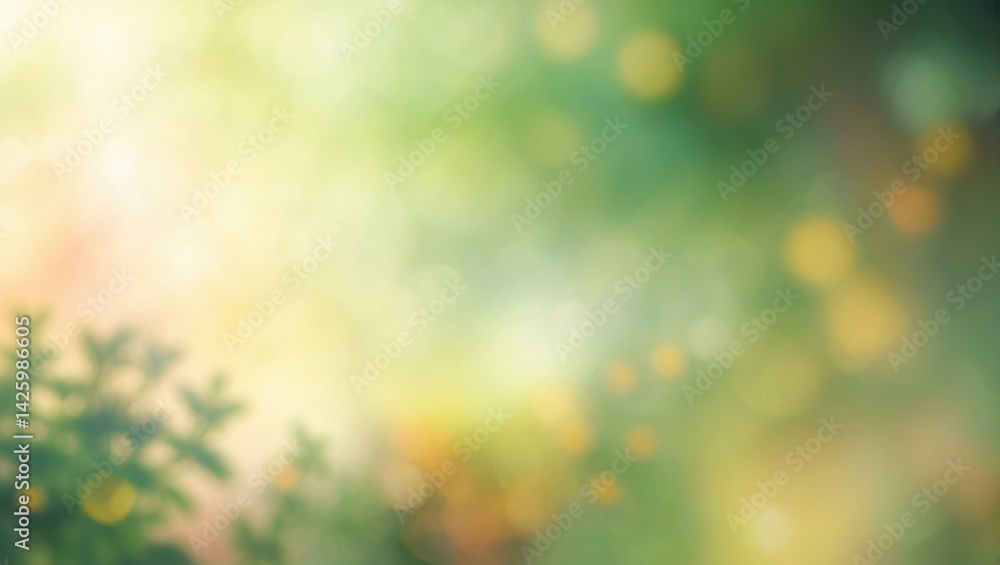 Obraz premium Elegant Romantic Beige Gradient Background with Bokeh Effect