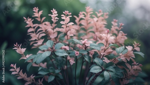 Acer campestre captivates each spring with fresh pink-tinted new leaves in a garden setting