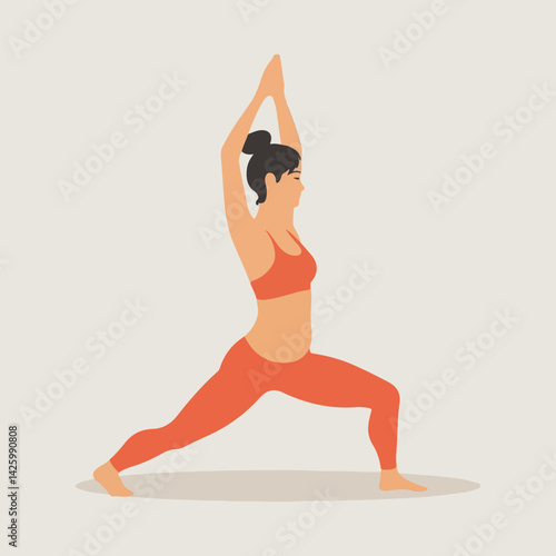 International Yoga Day Solid Color Vector - Yoga Poses, Wellness, Meditation, and Stress Relief for Healthy Lifestyle
