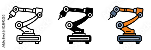 Industrial Robot Arm is a mechanical arm used for welding, painting, or material handling in factories.