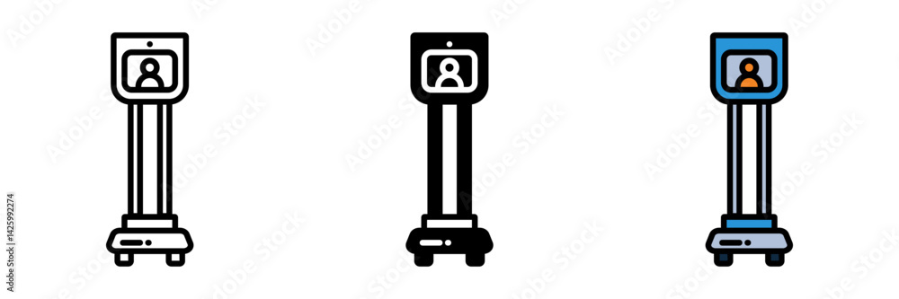 Fototapeta premium Telepresence Robot is a mobile robot allowing remote users to see, hear, and interact through video and audio.