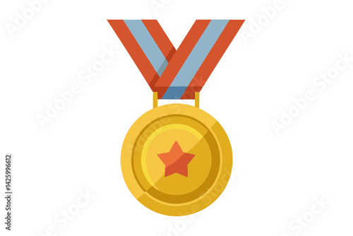 Gold Medal Symbol of Victory Art