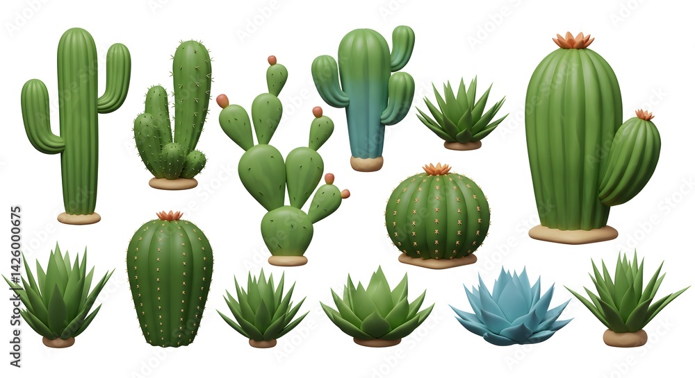 Extensive 3D Succulent Pack: Must-Have Cartoonish Green Plants for UI Design and Mobile Applications Extensive 3D Succulent Pack: Must-Have Cartoonish Green Plants for UI Design and Mobile Applications
