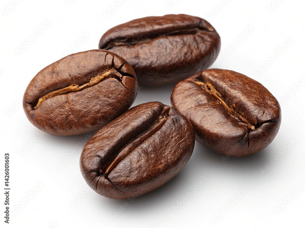 Coffee beans isolated on transparent background Coffee beans isolated on transparent background
